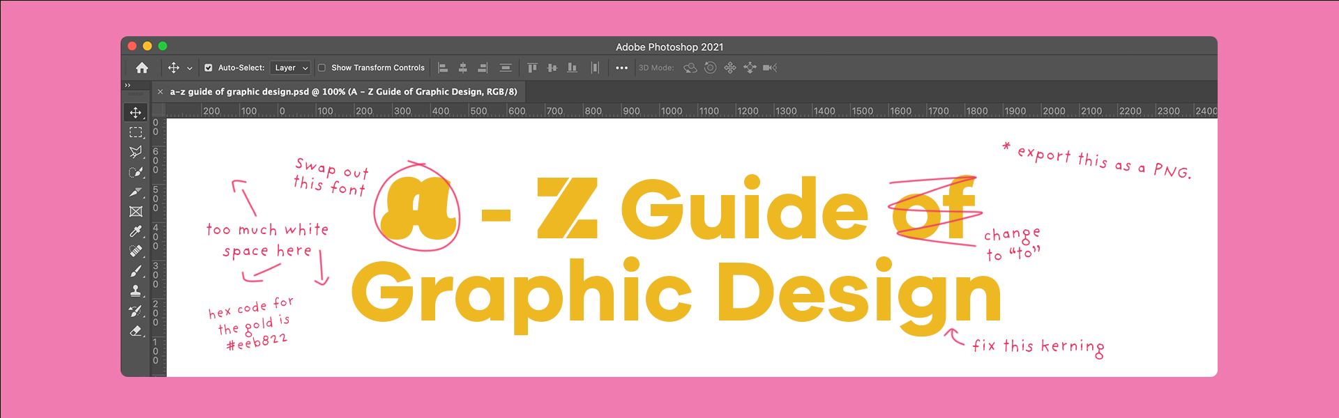 Graphic design of design program