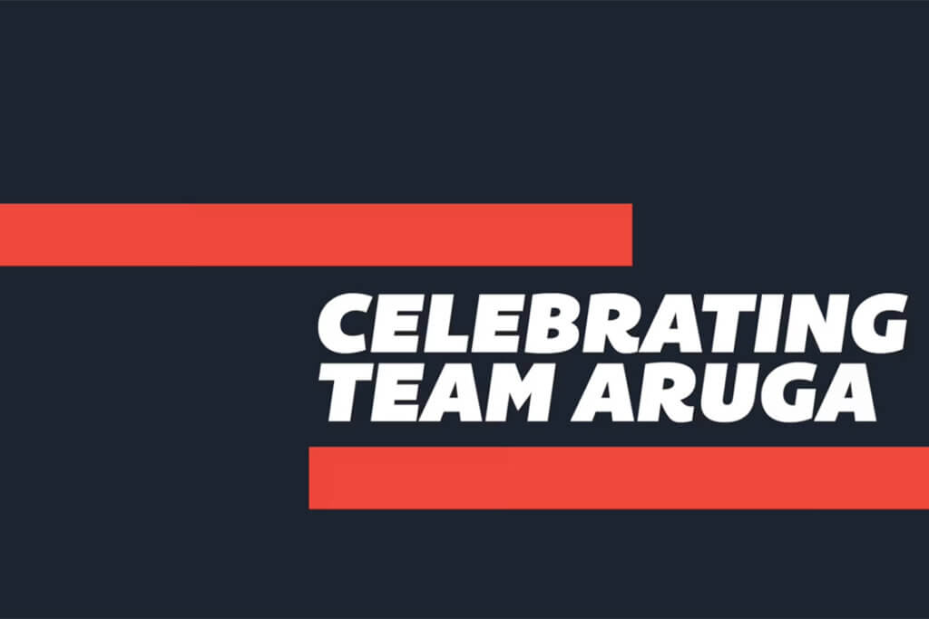 Aruga Celebrating Team Aruga 