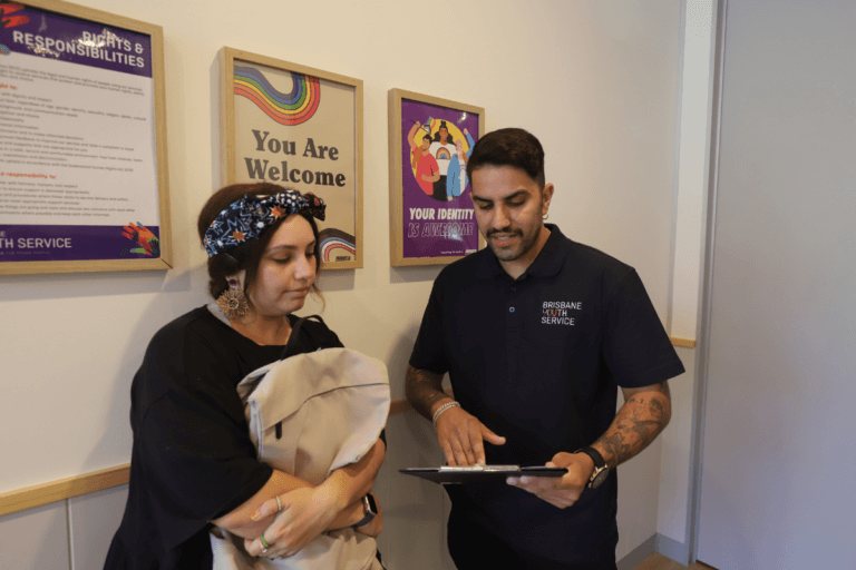 Brisbane Youth Service staff in consultation with community members