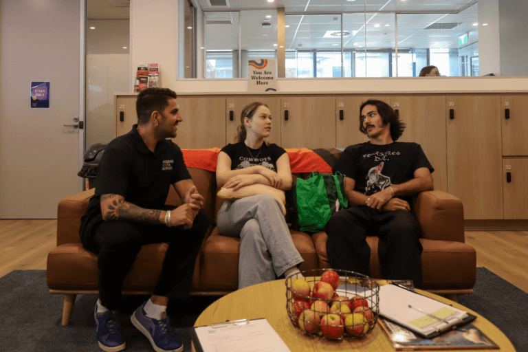 Brisbane Youth Service staff in consultation with community members