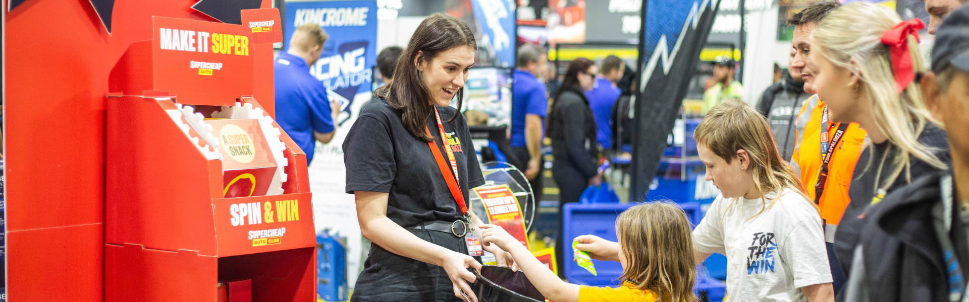 An image of happy shoppers at Supercheap Auto