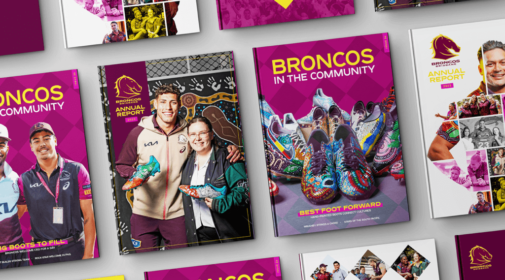 Brisbane Broncos Magazine Cover & Spreads