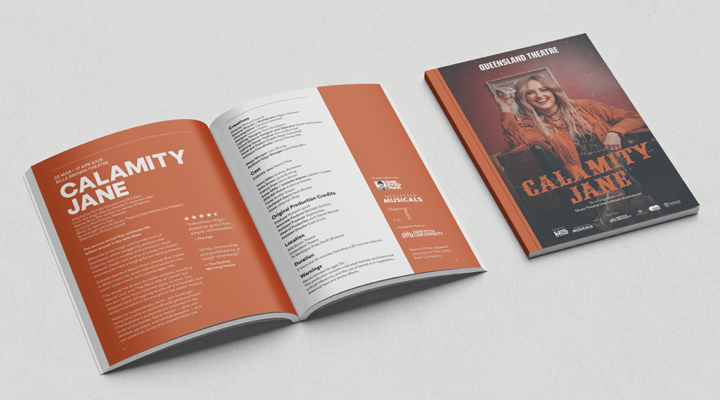 Queensland Theatre | Calamity Jane | 28 page programe